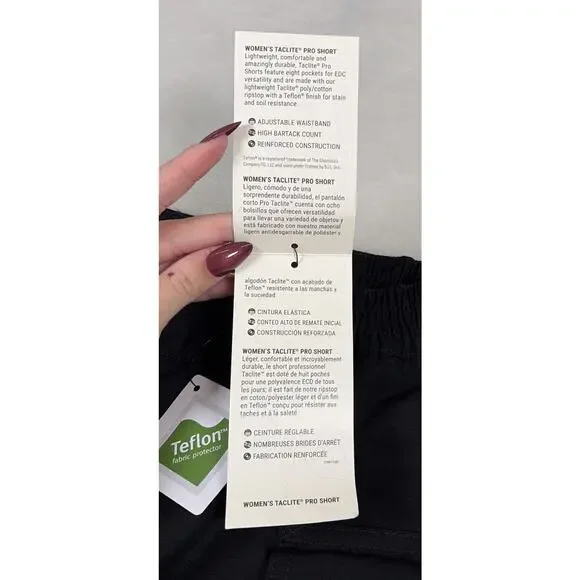 NWT 5.11 Tactical Women’s Taclite Shorts, 63071 - Black, Size 12. Bnfts Charity - Picture 4 of 16